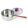 Iridescent Stainless Steel 20-Piece Cookware Set, with Kitchen Utensils and Tools