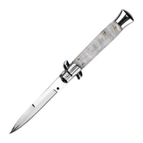 M390 Powder Steel Mafia AKC Outdoor Fruit Folding Knife (Color: White)