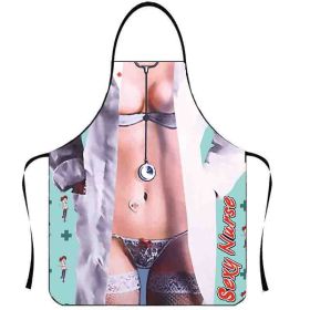 Men's And Women's Fashion Eccentric Personality Creative Printing Apron (Option: 7style-80x60cm)