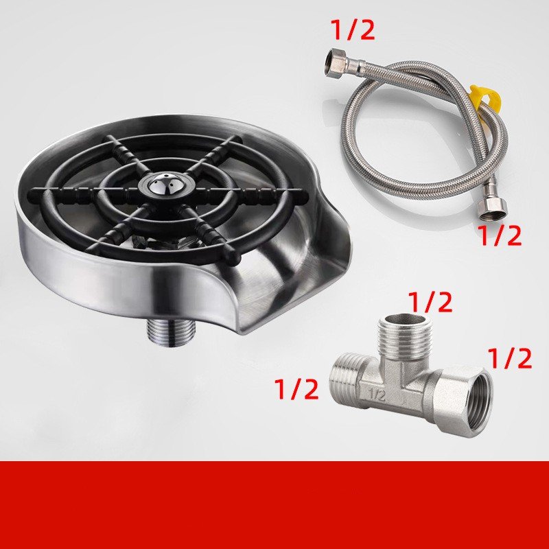 Small Sink Stainless Steel Faucet Household Automatic High Pressure Cup Washer Small Sink Stainless Steel Faucet Household Automatic High Pressure Cup Washer